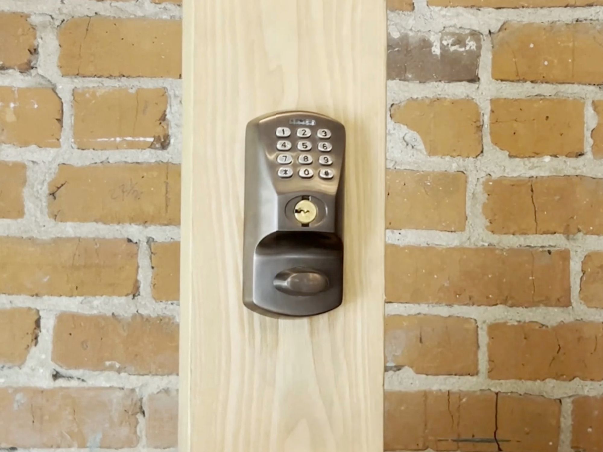 Kaba Oracode keypad lock installed on a door